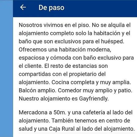 Проживание в семье De Paso